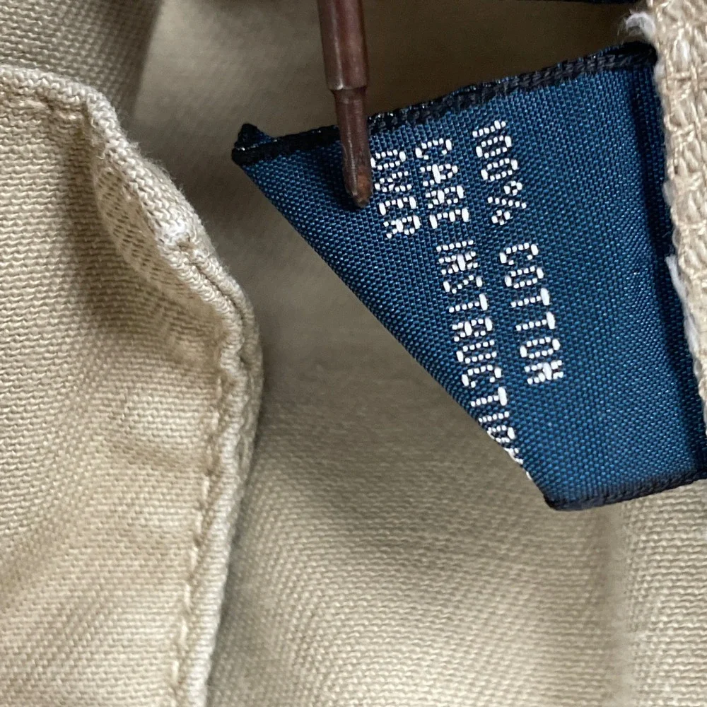 Polo Ralph Lauren Pants Mens 38/32 Tan Classic Chino Straight Leg Cotton Twill